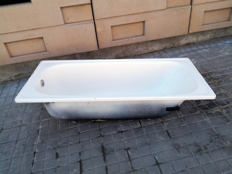 bañera empotrar metal ceramica 41x160x70 (70eu.) 1u